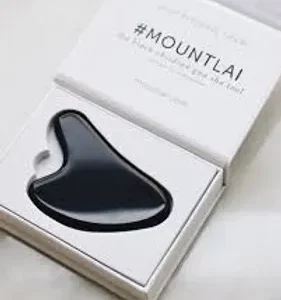 Mount Lai Black Obsidian Gua Sha Facial Lifting Tool