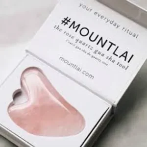 Mount Lai Rose Quartz Gua Sha Facial Lifting Tool
